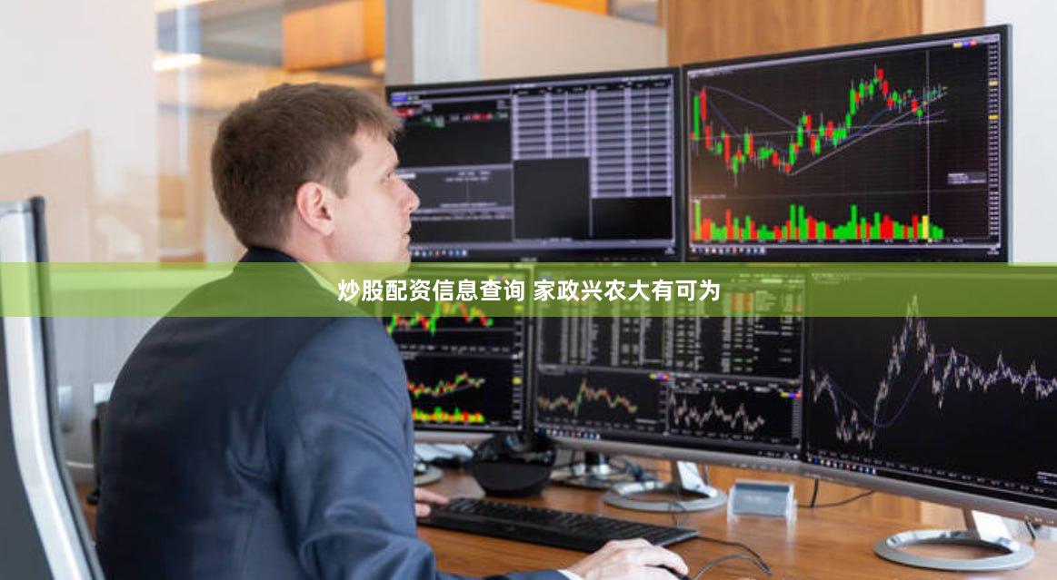 炒股配资信息查询 家政兴农大有可为