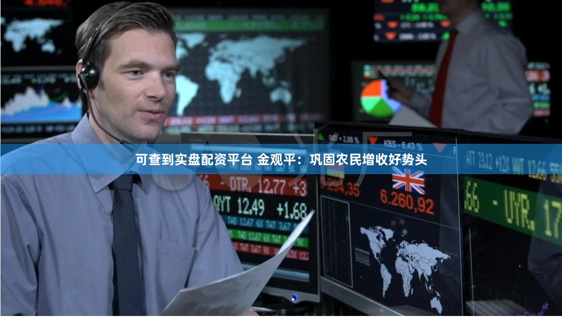 可查到实盘配资平台 金观平：巩固农民增收好势头