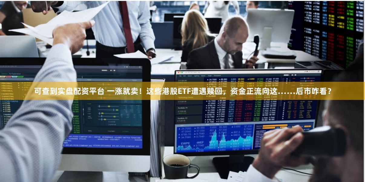 可查到实盘配资平台 一涨就卖！这些港股ETF遭遇赎回，资金正流向这……后市咋看？