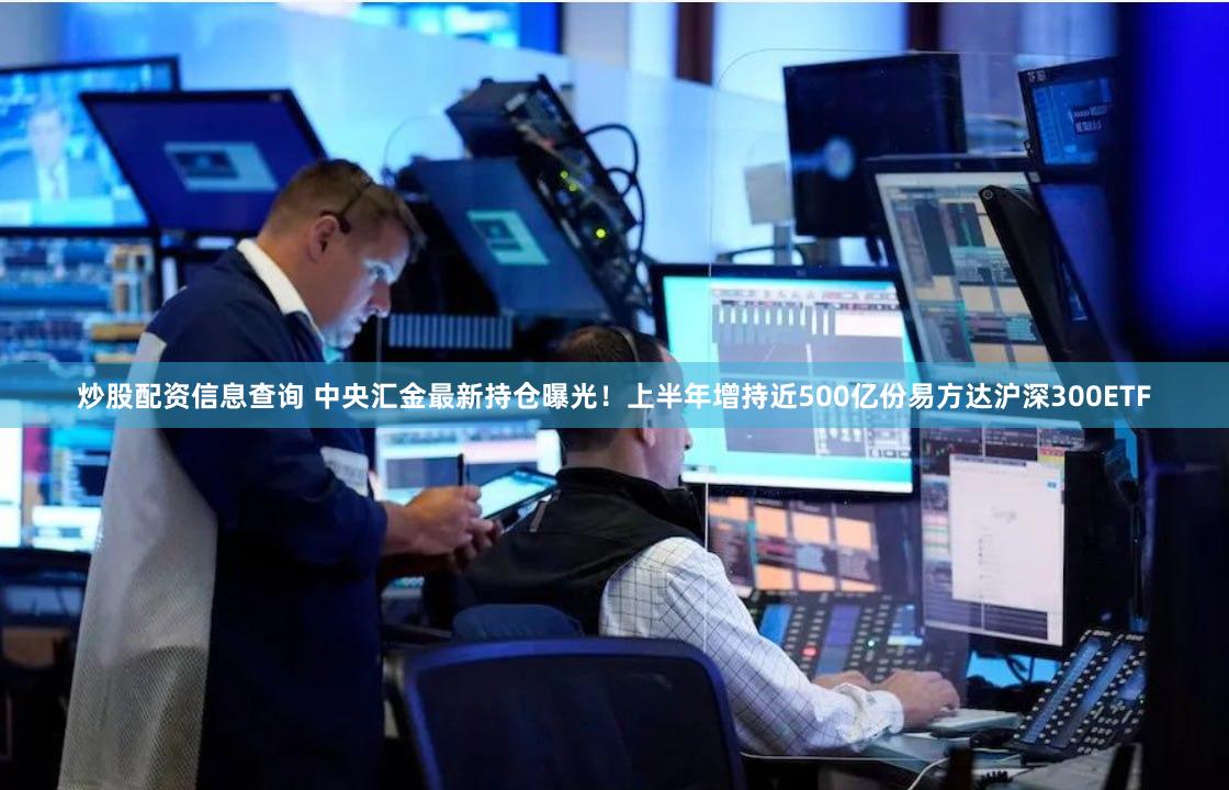 炒股配资信息查询 中央汇金最新持仓曝光！上半年增持近500亿份易方达沪深300ETF