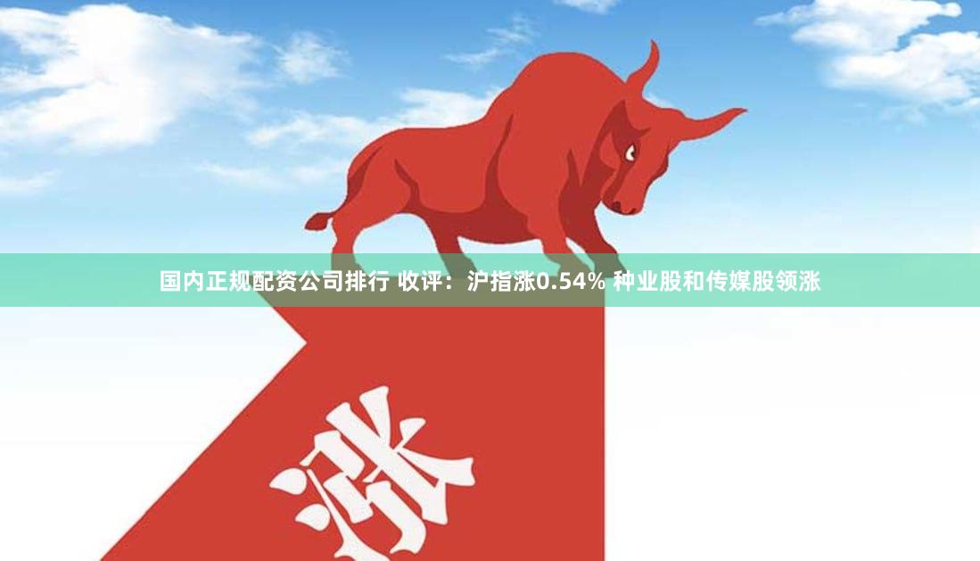 国内正规配资公司排行 收评：沪指涨0.54% 种业股和传媒股领涨