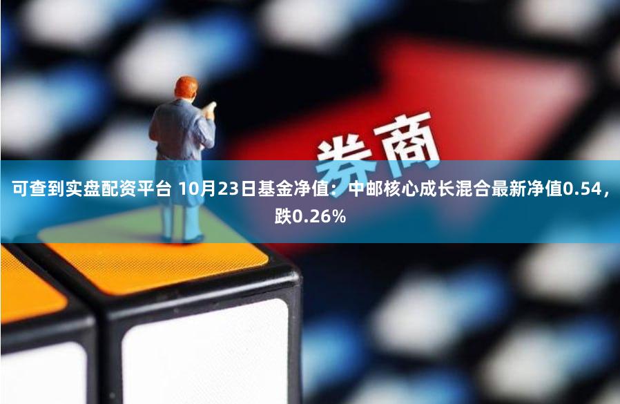 可查到实盘配资平台 10月23日基金净值：中邮核心成长混合最新净值0.54，跌0.26%