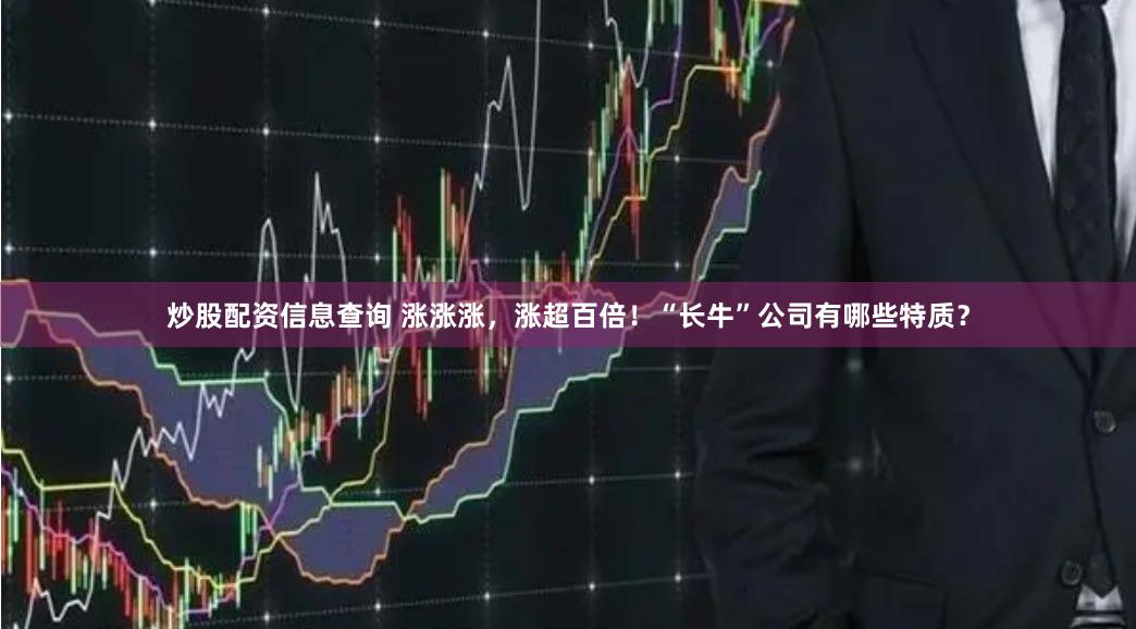 炒股配资信息查询 涨涨涨，涨超百倍！“长牛”公司有哪些特质？