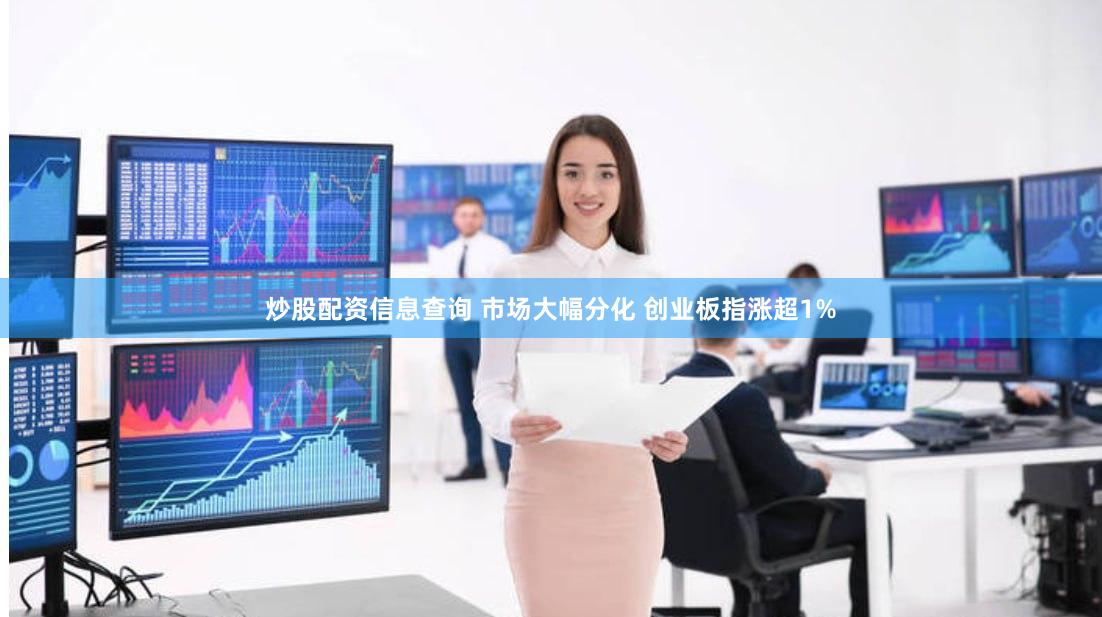 炒股配资信息查询 市场大幅分化 创业板指涨超1%
