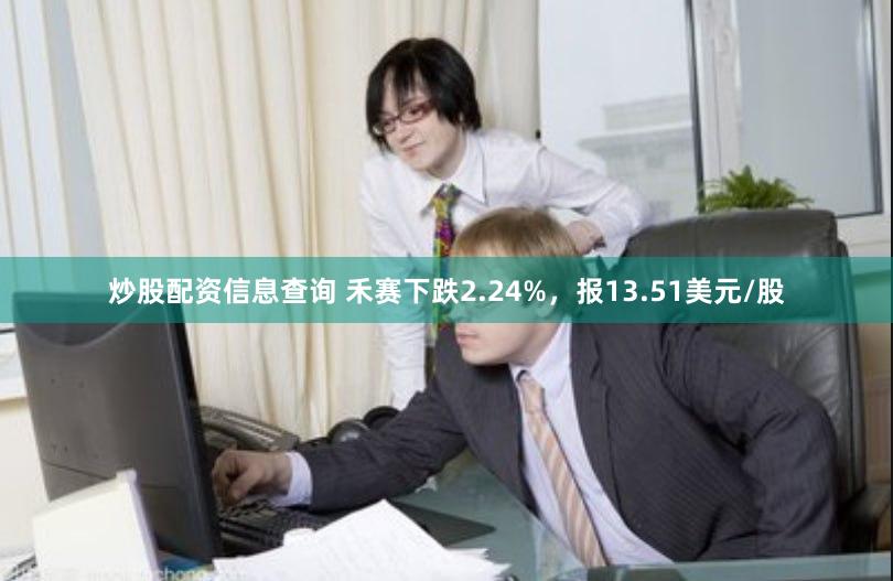 炒股配资信息查询 禾赛下跌2.24%，报13.51美元/股